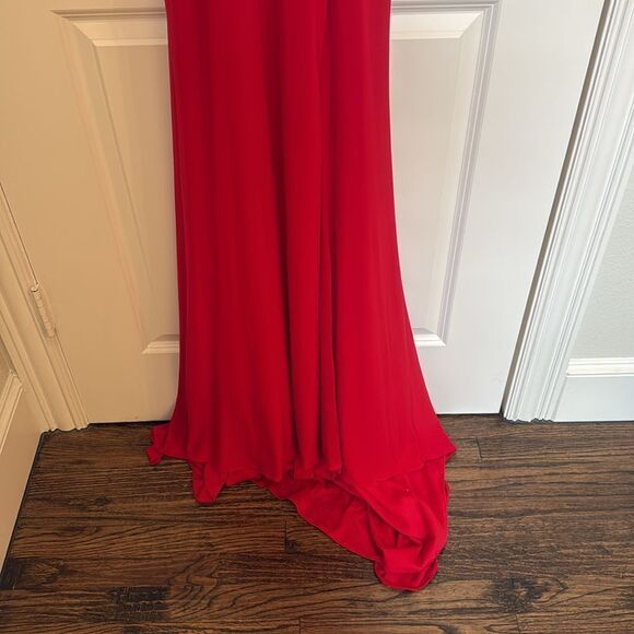 Sherri Hill red open back gown - Picture 4 of 8
